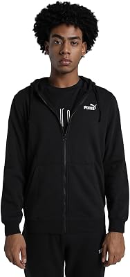 Ess No. 1 Logo Full-Zip Hoodie FL, Giacche di Sudore Uomo, PUMA Black,