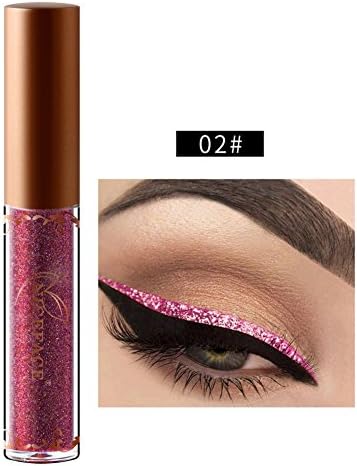 Liquid Metallic Glitter Eyeliner, Moresave 12 Colors Diamond Shining Shimmer Waterproof Colorful Eyeliner