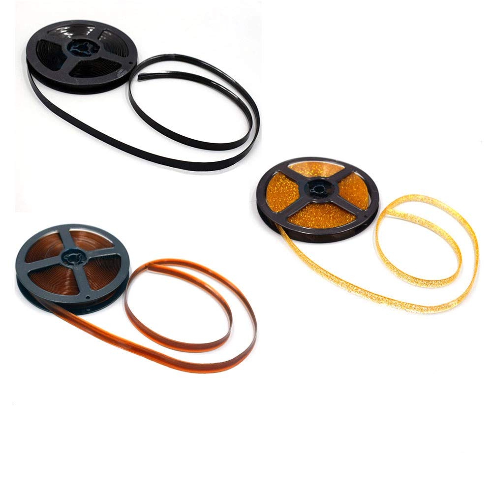 SUPERTOOL Mildewproof Tape, 1PCS Waterproof Mildew-Proof Seam Edges Strip Floor Baseboard Sealing Ceiling Skirting Line 6M(Black)