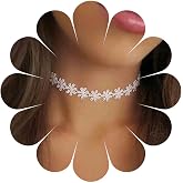 Aneneiceera Vintage Lace Flower Choker Necklace Scalloped Daisy Lace Choker Chain Black Lace Collar Necklace Punk Tattoo Choker Necklace Short Plain Black Necklace Jewelry for Women and Teen Girls Gifts
