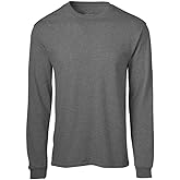 Soffe mens Midweight Cotton Long Sleeve T-shirt, 1 & 2 Packs