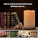 pensar Flameless Candles Outdoor Indoor Waterproof Candles Set of 12(D 3″ H 3″ 4″ 5″) Battery Operated Led Candles(Battery Not Included)