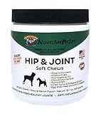 Noah's Ark Pet Life Advanced Hip and Joint Supplement for Dogs, Soft Chews, Arthritis Pain Relief, Anti Inflammatory, Glucosamine Chondroitin MSM, All Natural Organic Turmeric, Bacon Flavor, 90 Ct