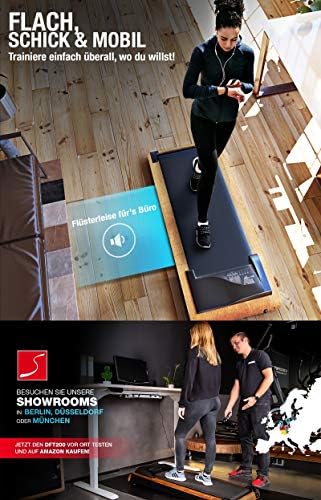 Deskfit Laufband Fur Schreibtisch Fit Gesund Im Buro Zu Hause Bewegung Ergonomisches Arbeiten Sehr Leise Easy Verstaubar Inkl Praktischer Tablet Halterung Fernbedienung App Dft0 Amazon De