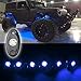 SUNPIE Red LED Rock Lights - 6 Pods IP67 Waterproof Underglow Wheel Well Fender Light for Off Road Trucks, Sedans, Car, ATV, UTV, SUV, Golf Cart, Motorcycles