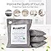 Roontin Activated Charcoal Car Air Freshener, Purifier 4 Bags 200G Each，Activated Bamboo Carbon As Odor and Moisture Eliminator Absorber Remover, Reusable Nature Deodorizer for Closet, Room, Toilet