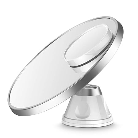 spaire 7X / 1X Vergrößerungs-Rasierspiegel mit um 360 Grad drehbarer Saugnapf für Schönheit und Hautpflege