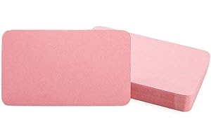 Blank Cardboard Paper Message Card Business Cards Vocabulary Word Card Index Cards DIY Gift Tags Card About 100pcs,Pink