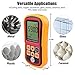 LotFancy Digital Ultrasonic Thickness Gauge Tester Meter, Range 1.2-220mm, with Hard Storage Box