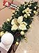 8.6 Inch Glitter Artifical Wedding Christmas Flowers Glitter Poinsettia Christmas Tree Ornaments Christmas Tree Decorations Pack of 12 (Gold)
