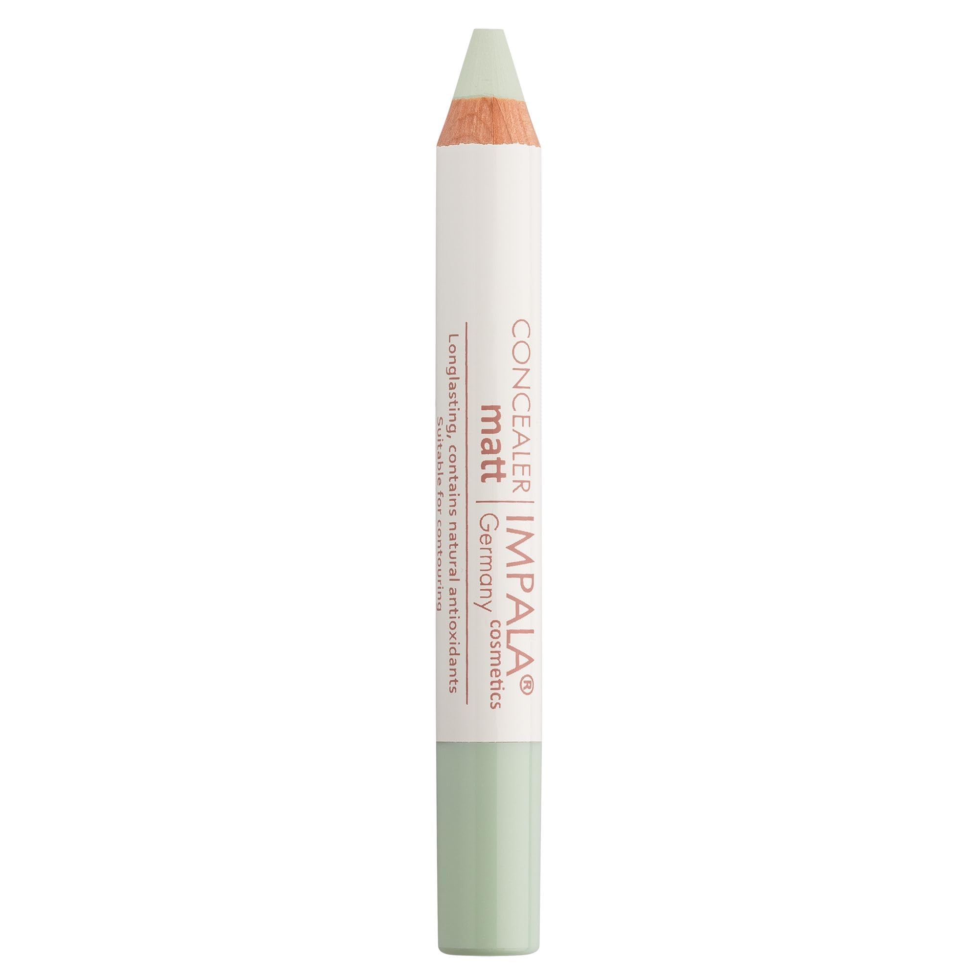 IMPALA | Corrector Pencil Pistachio Green Color 17 | Conceals Dark Circles and Redness | Highlighter and Contouring | Facial Makeup | Long-Lasting, Hydrating, and Nourishing | Soft and Creamy Texture