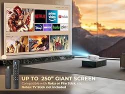 VIZONY Mini Projector with WiFi and
