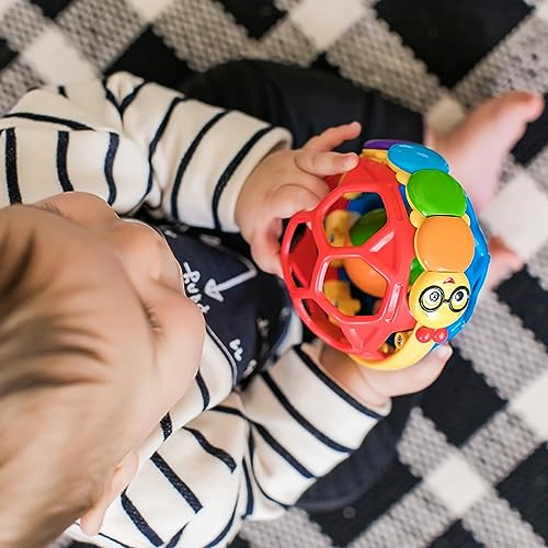 Baby Einstein Cal Bendy Ball Rattle Toy, Ages 3 months +