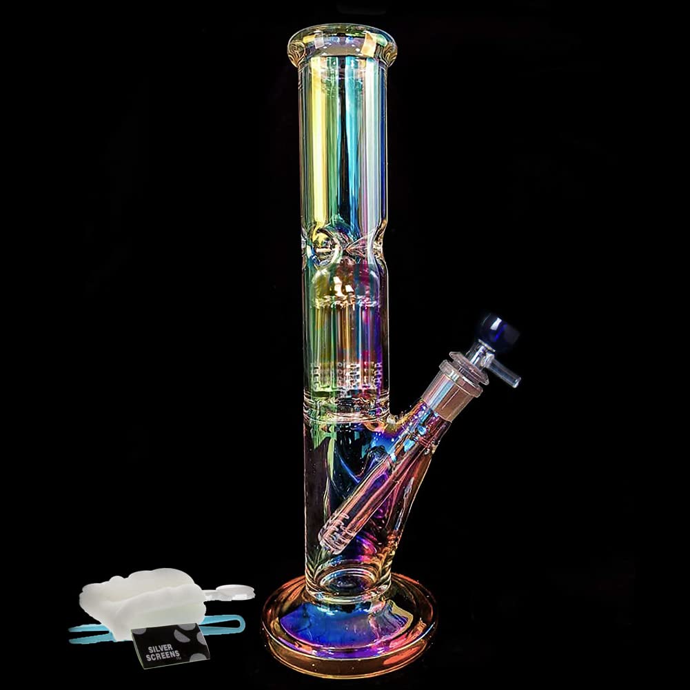 Big Bong Gravity Glass Bong With Tornado Percolate, 14.5mm Bowl, 30cm Height, 500g Weight - Water Pipe for Smoking Hookah, Oil Rig