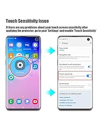 Alinsea Screen Protector for Galaxy S10 Tempered Glass [Full Adhesive] [Fingerprint Sensor Compatible] [3D Glass] [Case Friendly] 9H Anti-Scratch Screen Protector for Samsung Galaxy S10