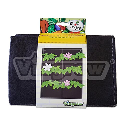 Viagrow 6 Plant Site Fabric Wall Planter (2 Pack), 22″ x 27″