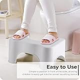 ASPIRE UK Squatting Toilet Stool 7 Inch Non-Slip Bathroom Step Up Stool view 7