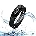 URBST Fitness Tracker,Wireless Smart Activity Trackers Wristband Blood Pressure Heart Rate Monitor Sport Bracelet Pedometer Watch-BLACK