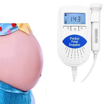 Monitor de frecuencia cardíaca fetal, bolsillo portátil Detector fetal fetal prenatal de ultrasonido Doppler fetal