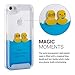 kwmobile Hardcase Compatible with Apple iPhone SE (1.Gen 2016) / 5 / 5S - Phone Case with Liquid - Rubber Ducks, Yellow/Blue/Transparent