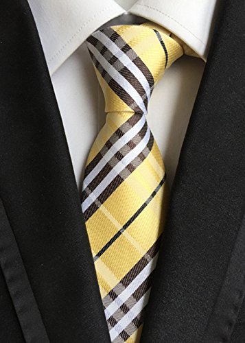 WeiShang Lot 6 PCS Classic Men's 100% Silk Tie Necktie Woven JACQUARD Neck Ties (Style 7) - Thumbnail 2