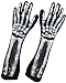 Kangaroo Halloween Accessories - Deluxe Skeleton Gloves Black, White