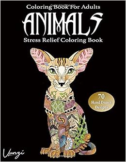 Amazoncom Animals Coloring Book For Adults 70 Beautiful - 