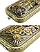 Ivenf Antique Bronze Castle & Flower Square Vintage Compact Purse Mirror, Christmas Gift