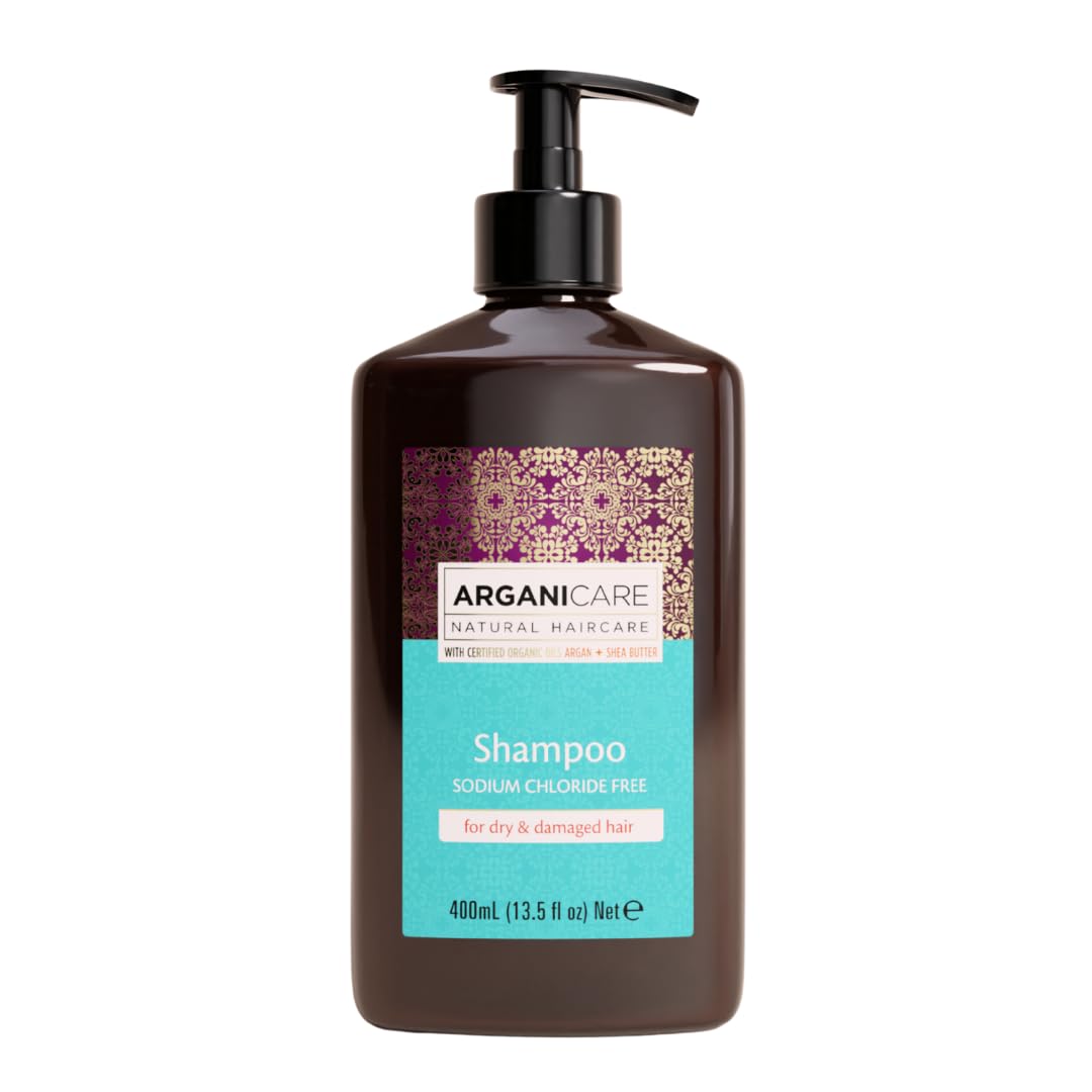 ARGANICARE| Argan Oil Restoring Shampoo | Dry & Damaged Hair | Gentle Daily Cleansing | Softness, Shine & Manageability | 400 ml