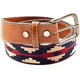 GauchoLife Interchangeable Handmade Woven Polo Belt - Guarda Pampas Design, Crafted from Full Grain Leather