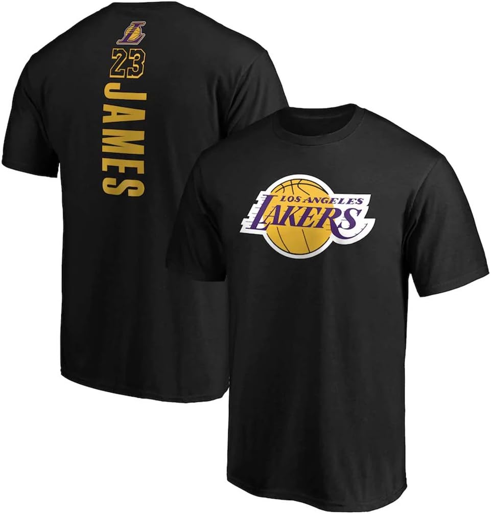 Disery Men's Jersey Los Angeles Lakers #23 Lebron James Basketball T-Shirt Jersey Men's Casual Running Quick-Drying T-Shirt Loose Short Sleeves