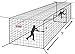 Fortress 10' x 10' x 35' Baseball Batting Cage Nets - #42 Heavy-Duty Net for Practice