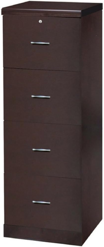 Solid Wood Lateral File Cabinet 4 Drawer With Hutch Contemporary