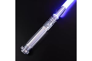 Dueling Lightsaber,Motion Control Lightsabers for Adults,16 Sound Fonts,RGB 12 Colors Changeable, Metal Hilt Light Saber Swor