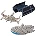 Star Wars (Set of 12) Hotwheels Starships Spaceship Models Toy Set Figures and Stands Mattel Millennium Falcon
