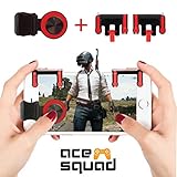 Mobile Game Controller w/Joystick - Android Gaming Triggers for PUBG/Knives Out/Rules of Survival/Fortnite - High Sensitivity L1R1 Gamepad - for iPhone Huawei Samsung by Ace Squad