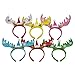 XONOR (Pack of 6) Women Girls Kids Christmas Deer Antlers Costume Ear Party Hair Head Band Prop for Children, Kids