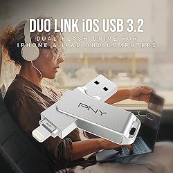 PNY 128GB Duo Link iOS USB 3.2 Dual Flash