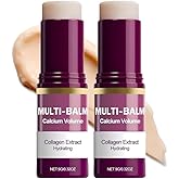 Cemenrete Multi-Balm Collagen Extract Hydrating Stick with Calcium Volume, Anti-Aging Moisturizing Formula for Face, Eyes and Neck, Purple, 9g/0.32oz ffz (2, 4.13x2.2)