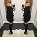 Ermonn Women's Sexy Causual Hole Baggy Destroyed Dresses Short Sleeve off Shoulder Loose T Shirt Dress