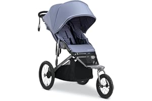 Joovy Zoom Lightweight Jogging Stroller Featuring High Child Seat, Shock-Absorbing Suspension, Extra-Large Air-Filled Tires, Parent Organizer, One-Handed Fold, and Easy One-Hand Fold, Slate