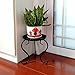 Small Plant Stand Indoor Floor Flower Pot Holder Rack(8 inch Pots)/Round Iron Potted Plant Stands Pack of 2