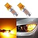 xSpeedLighting 7440 7441 T20 LED Light Bulbs Extremely Bright 2000lm RX-Chips with Projector Lens For Back Up/Reverse Lights Brake/Tail Lights Turn Signal/Parking or Running Lights, Amber Yellow