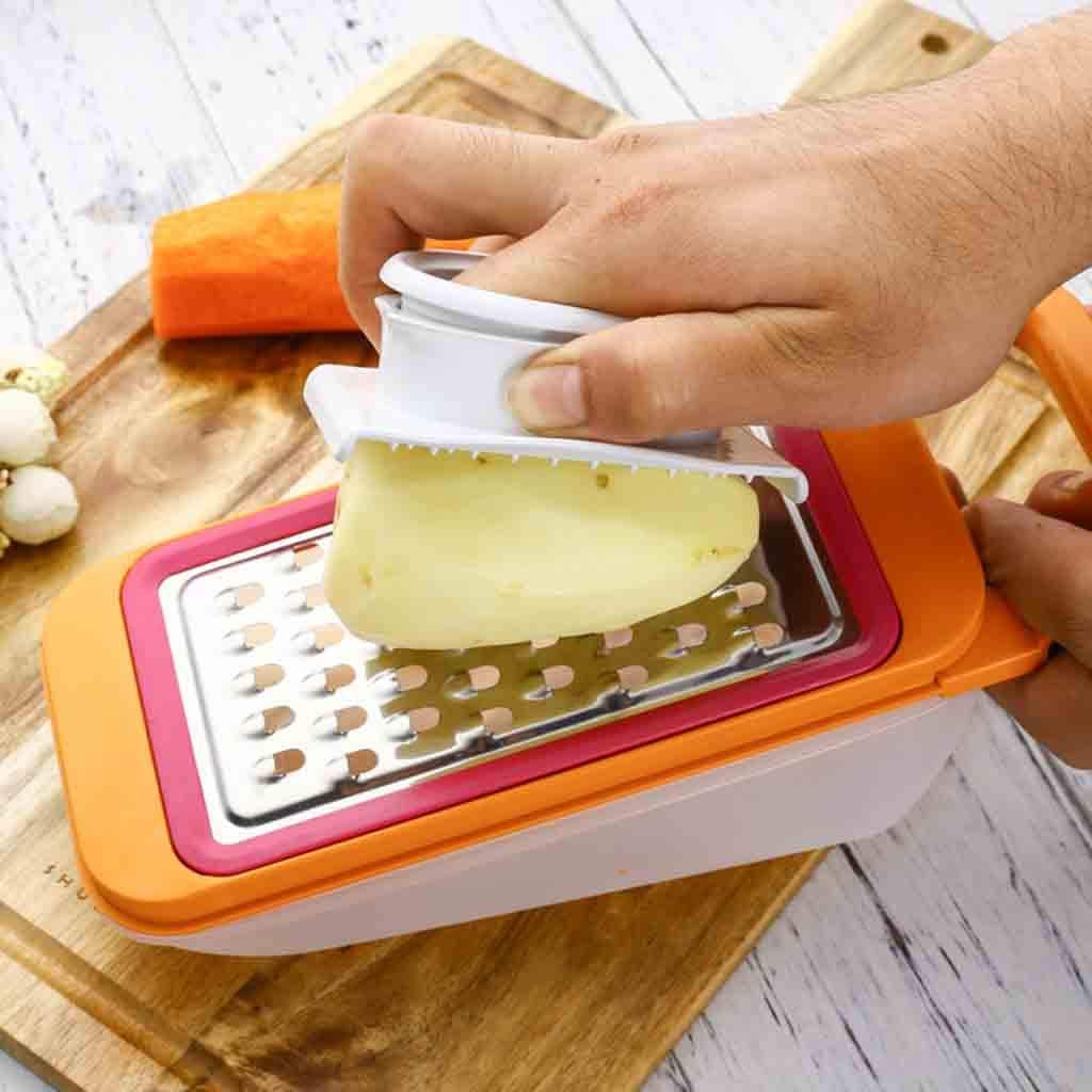 Anyren Multi-Function Detachable Anti-Cutting Potato Radish Shredder Grater Finger Protector Kitchen Hand Guard Vegetable Slicer Set