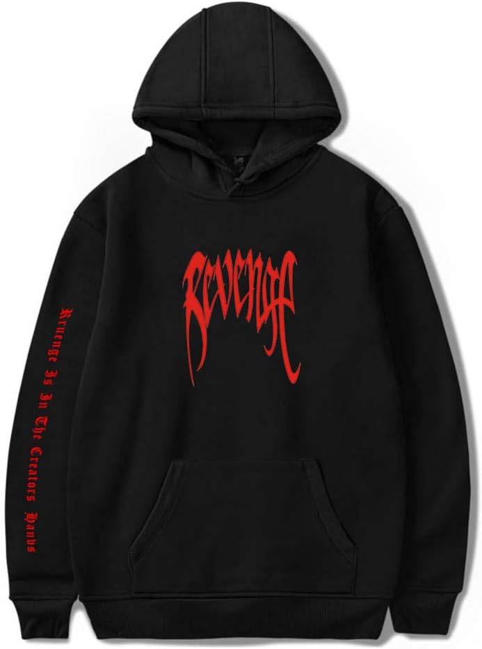 ZAWARA Unisex Letter Printed Hoodies Cool Hip Hop Long Sleeve Sweater Pullover Hooded Sweatshirt