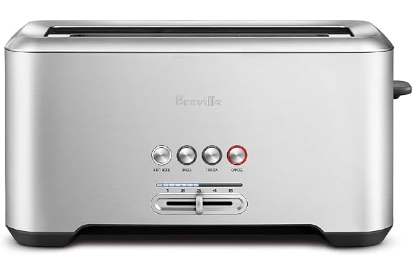 Breville A Bit More 4 Slice Toaster, silver - BTA730XL, 16.1 x 8.1 x 7.6 inches