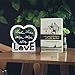 YWHL Valentines Gift Anniversary Sculpture - Crystal Couple Gift for Him Husband Boyfriend Her Wife Girlfriend Valentine's Day