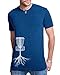 Disc Golf tree roots shirts funny sports tshirts, Blue, Large