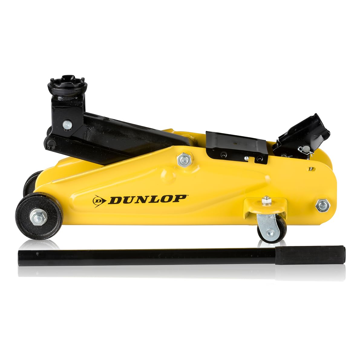 DUNLOP Car Jack Hydraulic - Trolly Jack 2 Ton Lifting Capacity - Hydraulic Car Jack - Car Lift with Lifting Range 135-305mm - Trolley Jack Compact and with Wheels - Hydraulic Jack - Floor Jack