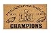 Team Sports America Philadelphia Eagles Super Bowl LII Champions Natural Coir Outdoor Safe Door Mat, 16 x 28 inches